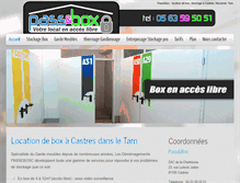 Tablet Screenshot of location-box-castres.com
